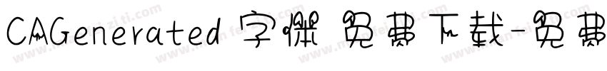 CAGenerated 字体 免费下载字体转换